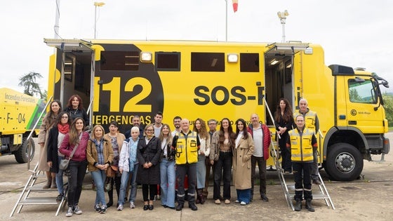 Los trabajadores del Centro de Coordinación Operativa del SOS Rioja.