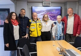 Eva Muñoz, Daniel Agudo, José Ignacio Rodríguez Maimón, Belén Balmaseda, Ana Rosa San Pedro y Carmelo Álamos.