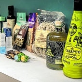 Productos variados elaborados con derivados del cáñamo.