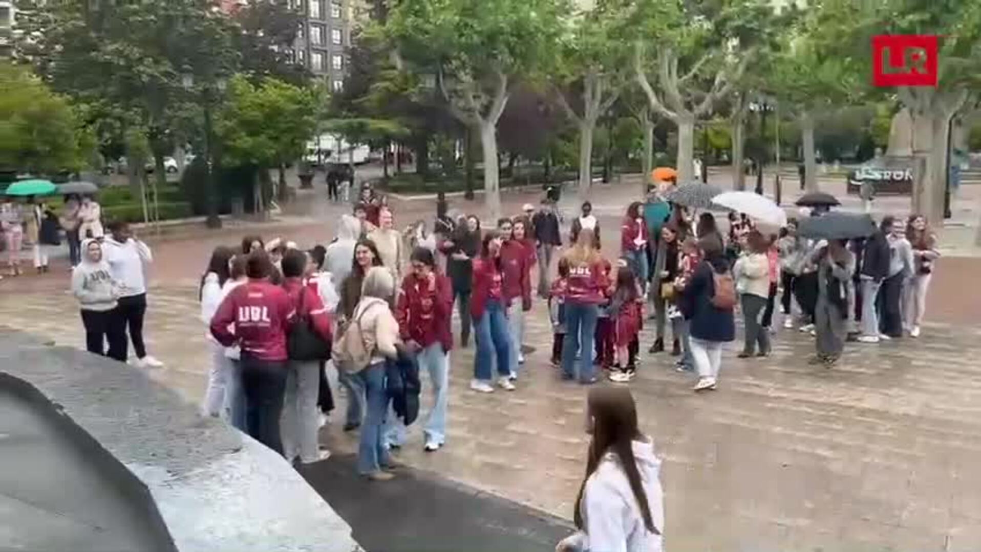Los festejos en El Espolón por el ascenso del Unibasket