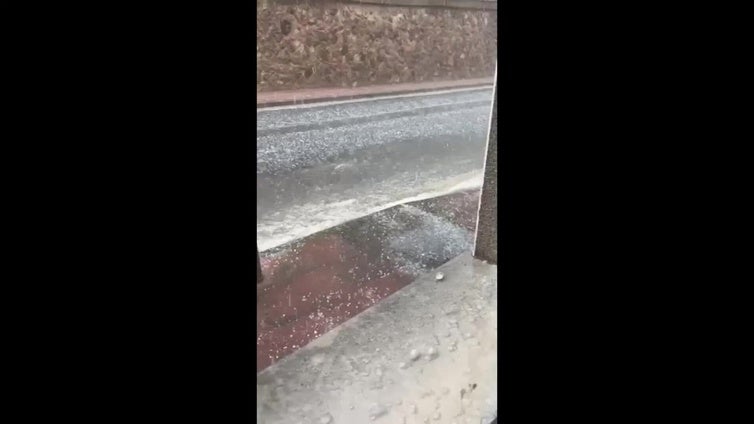 Tremenda granizada en El Villar de Arnedo