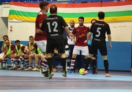 Imagen del partido entre Sparta y Entrena.
