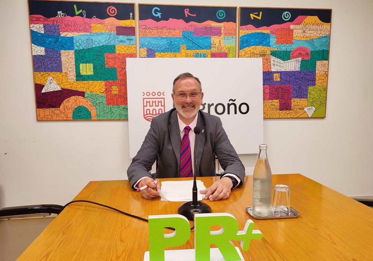 El concejal del PR+ de Logroño, Rubén Antoñanzas