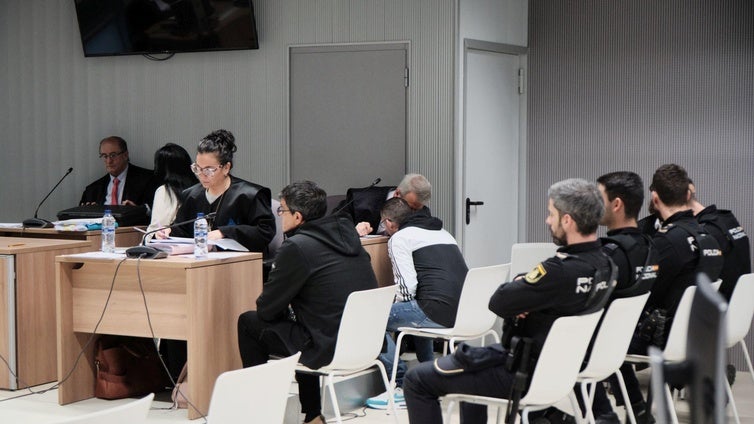 Los acusados, en la sexta jornada de juicio