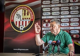 Carlos Pouso en una rueda de prensa anterior.