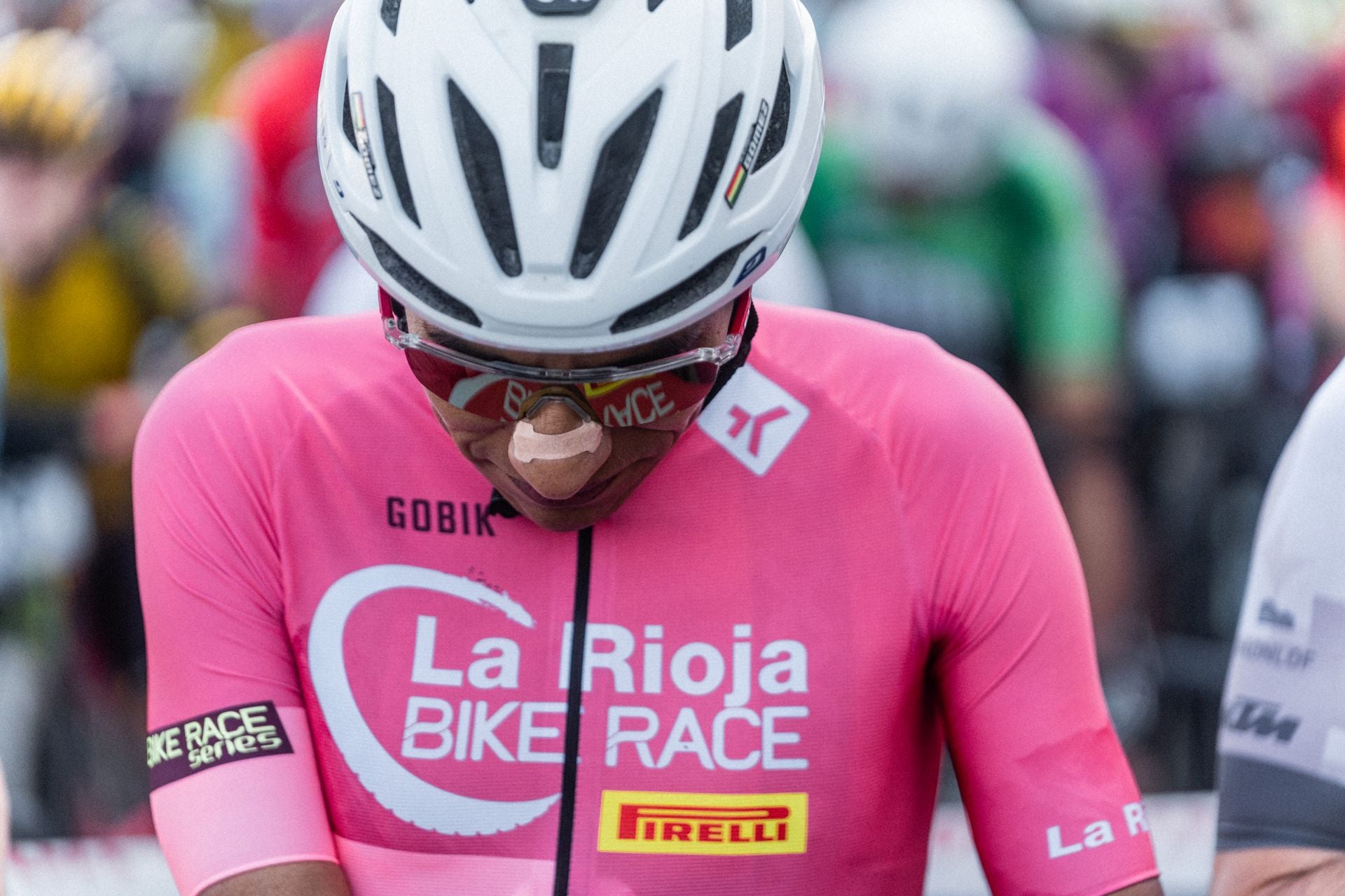 La salida y los podios de la segunda etapa de La Rioja Bike Race 2025