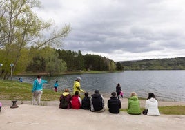 Turistas en El Rasillo este mes de mayo.