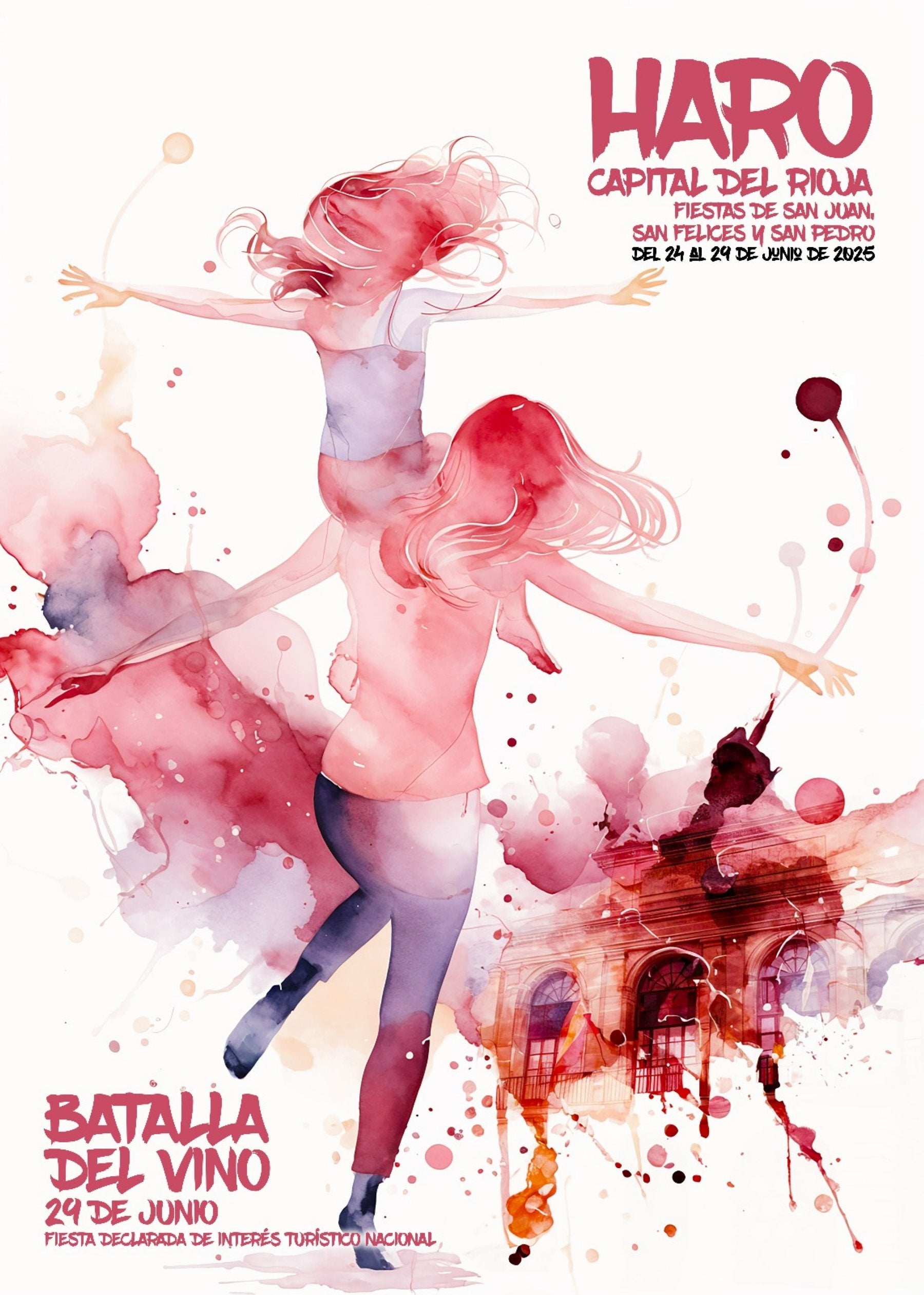 Imagen - 'Mánchate de fiesta'. Cartel seleccionado para representar las fiestas de San Juan, San Felices y San Pedro.