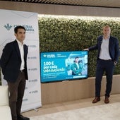 Presentación del programa 'Beca sobresaliente' de Caja Rural de Navarra.