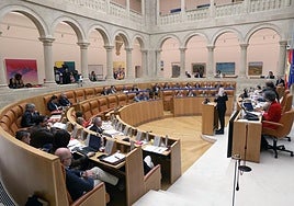 El Pleno del Parlamento, en una sesión anterior.