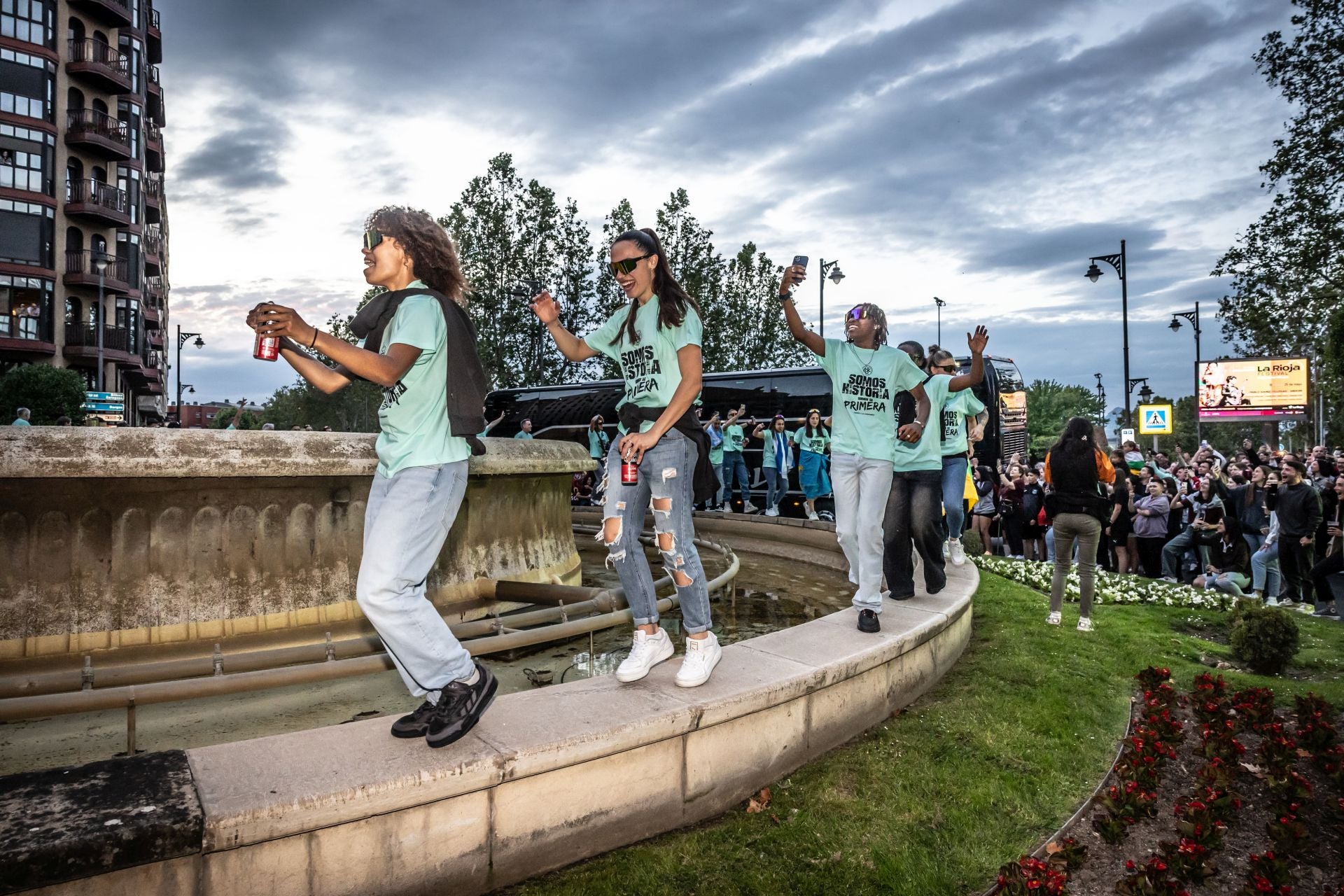 Así celebró el Dux su ascenso en la Fuente Murrieta