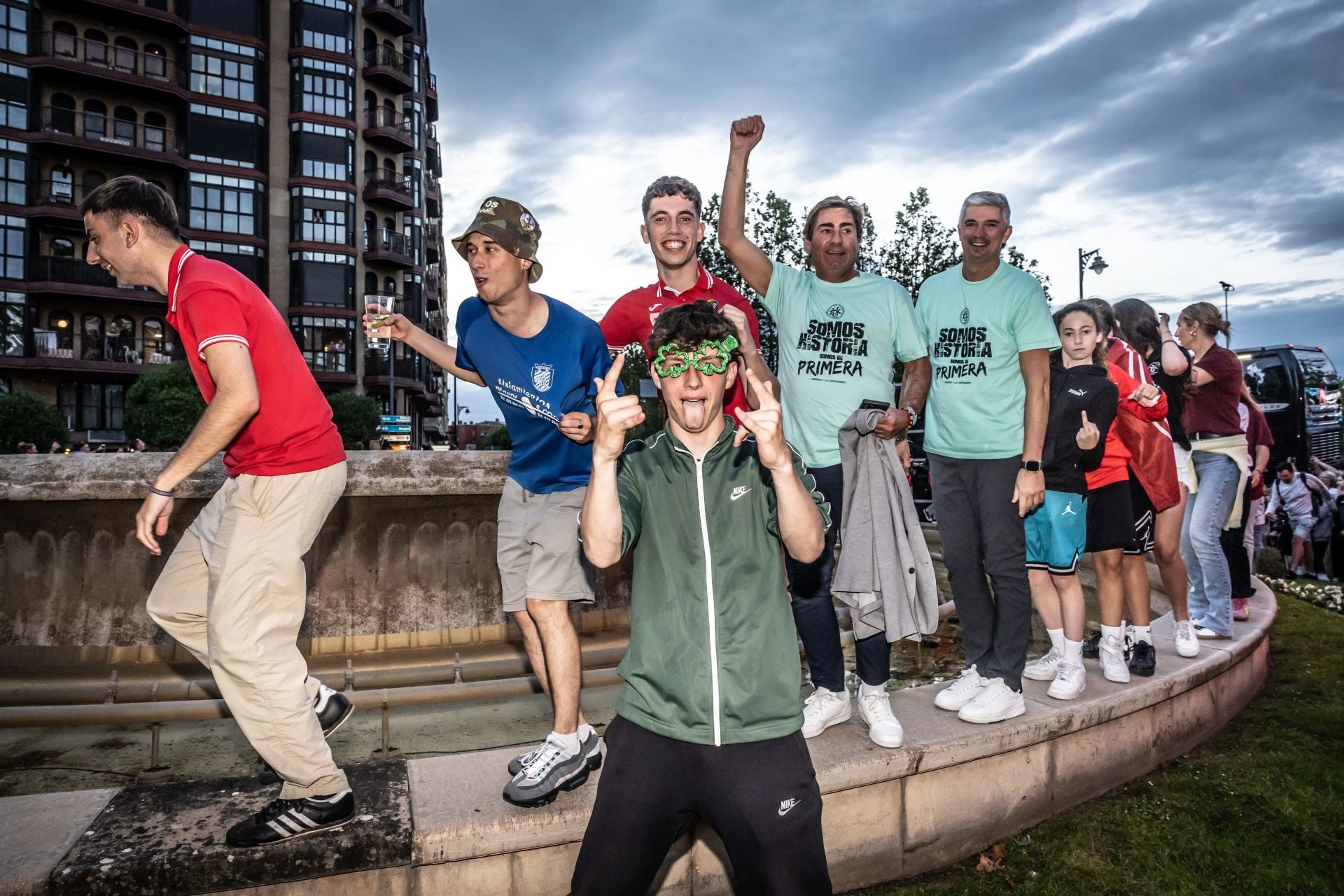 Así celebró el Dux su ascenso en la Fuente Murrieta