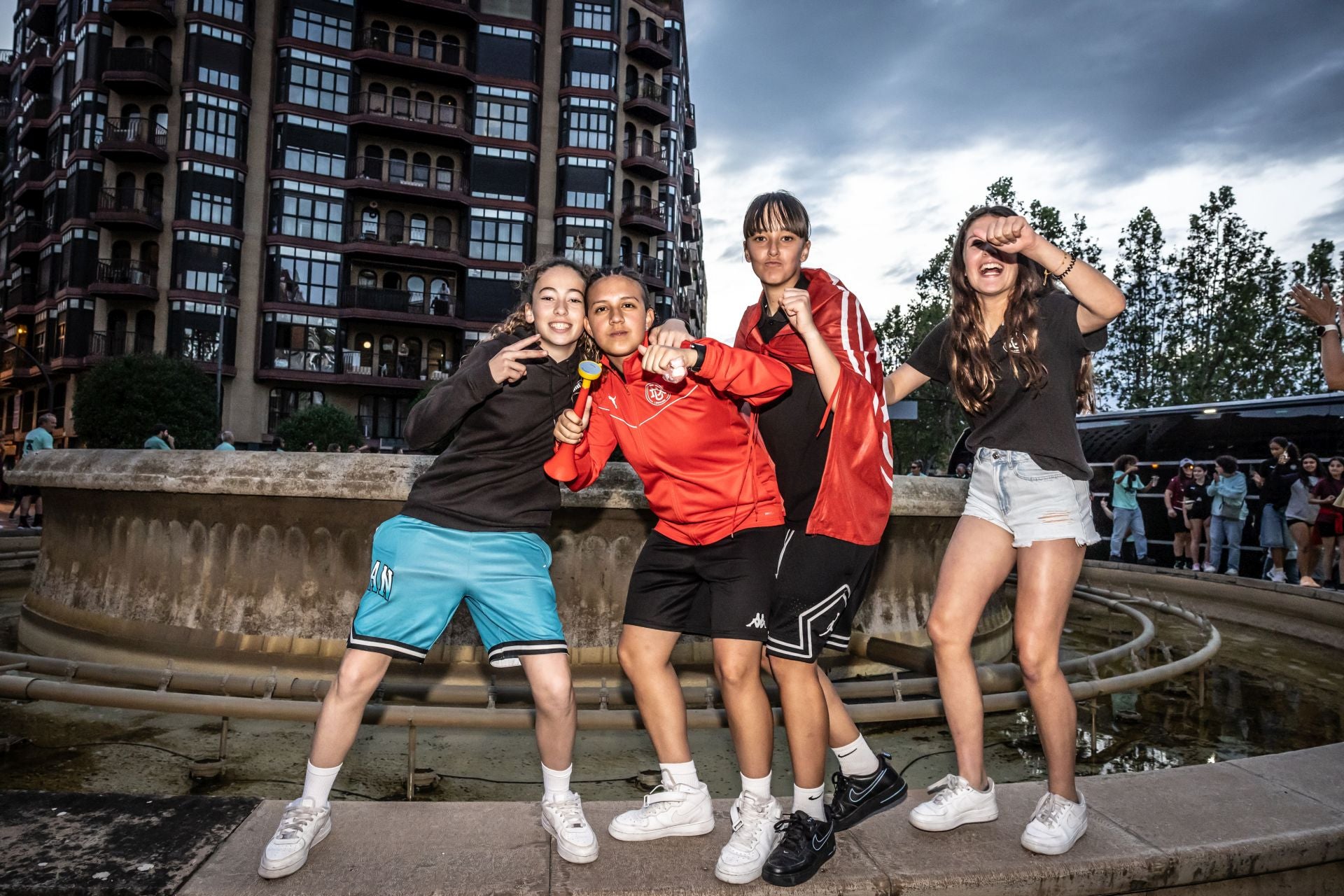 Así celebró el Dux su ascenso en la Fuente Murrieta