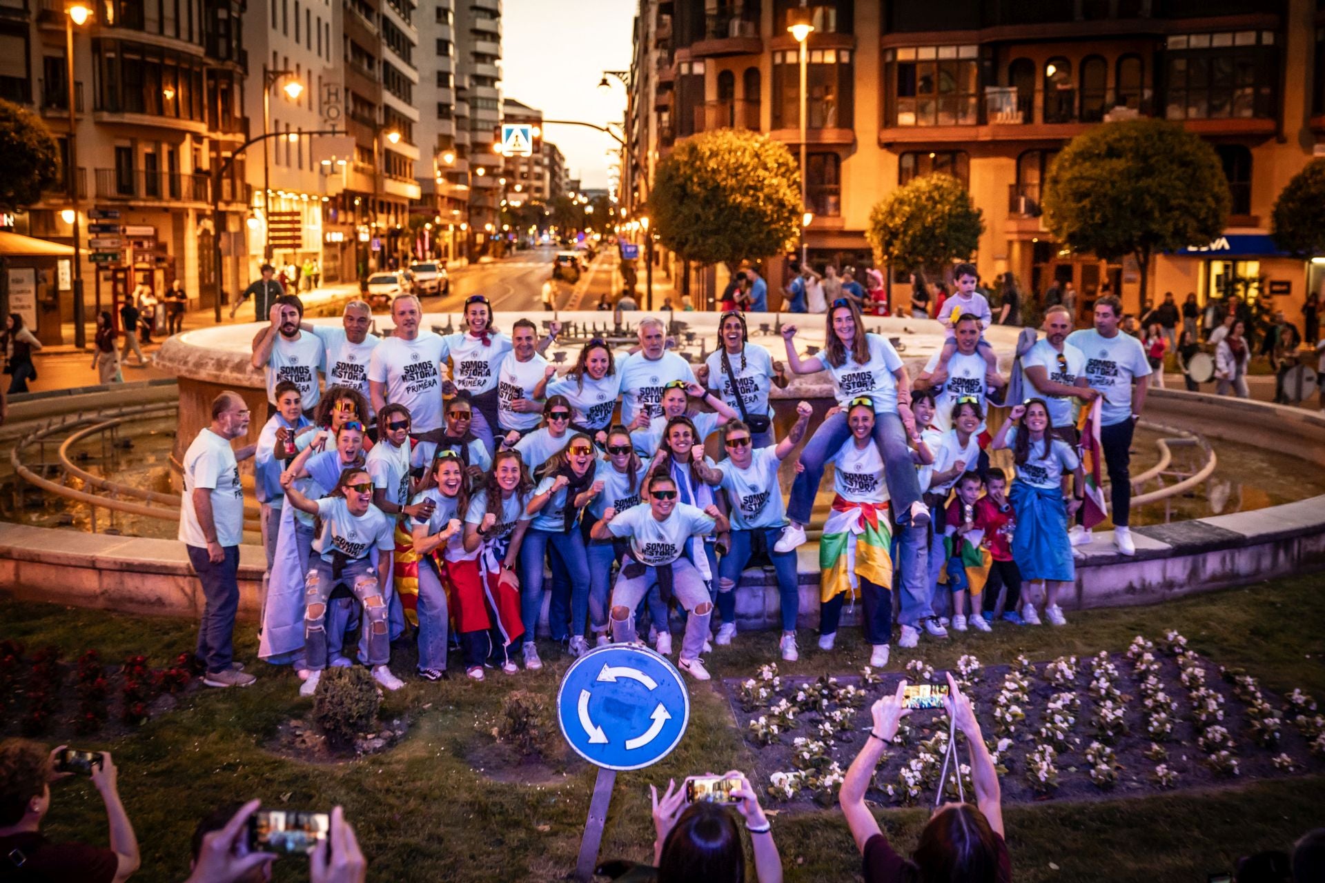 Así celebró el Dux su ascenso en la Fuente Murrieta