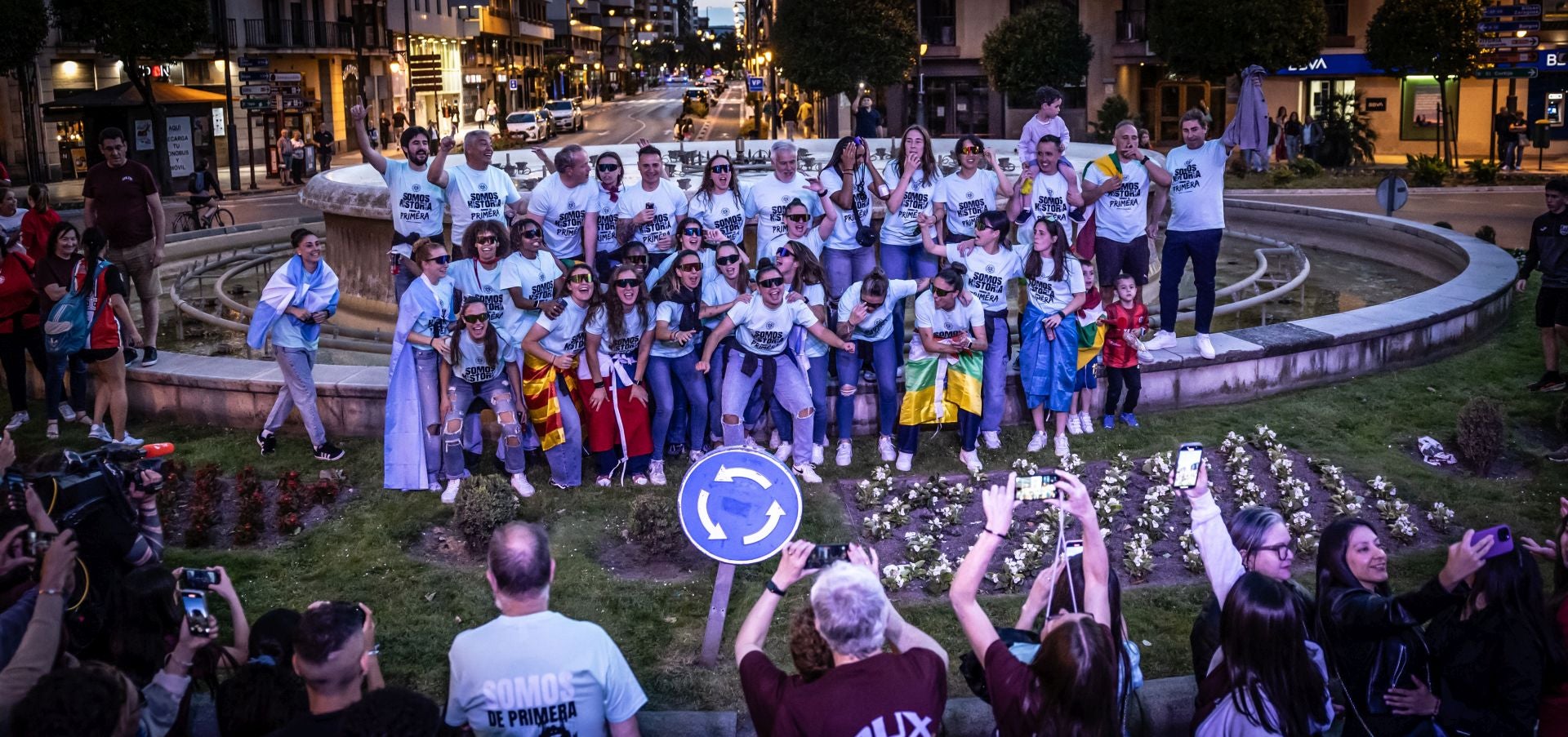 Así celebró el Dux su ascenso en la Fuente Murrieta