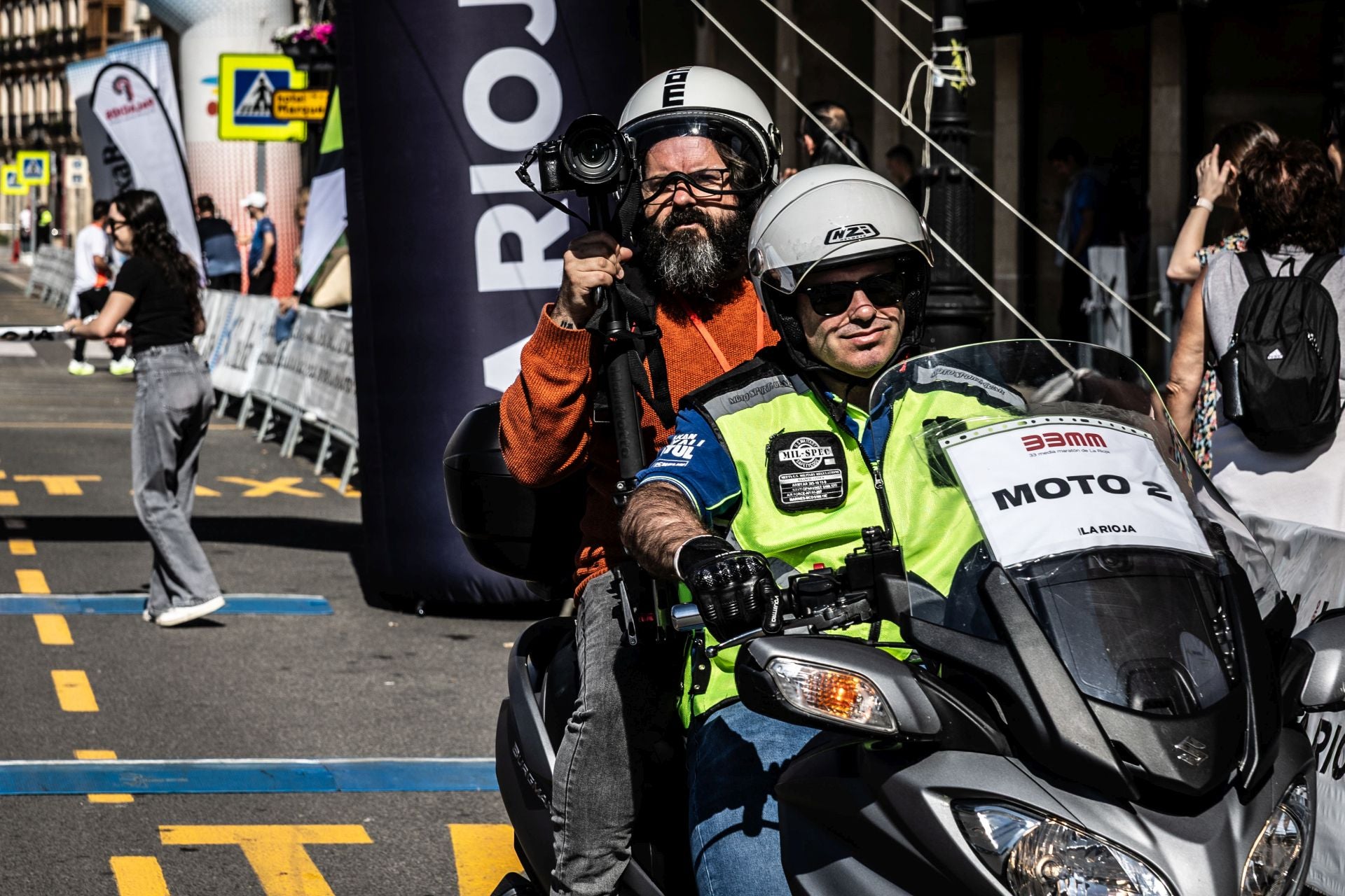 Muy buen ambiente durante la carrera en Logroño