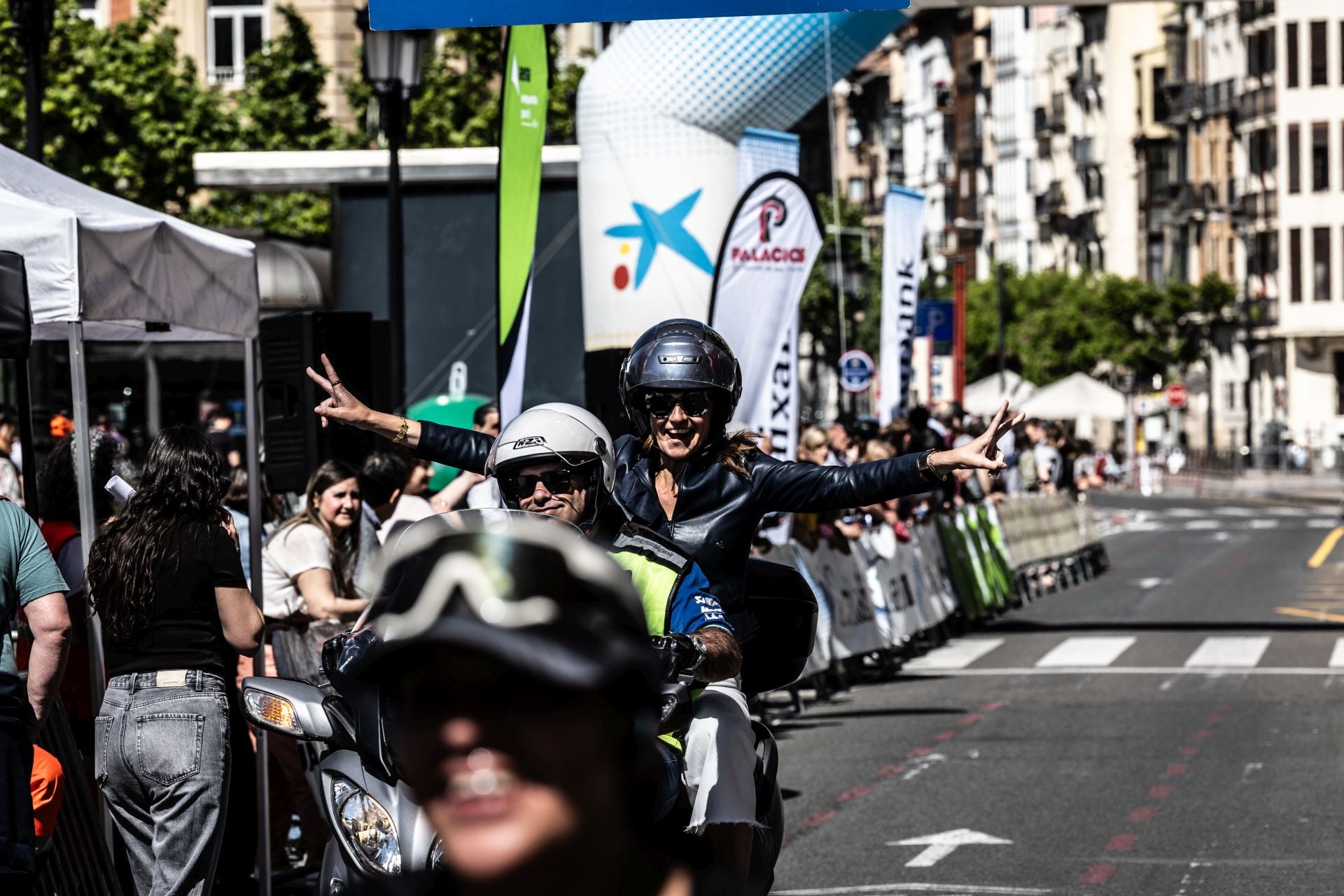 Muy buen ambiente durante la carrera en Logroño