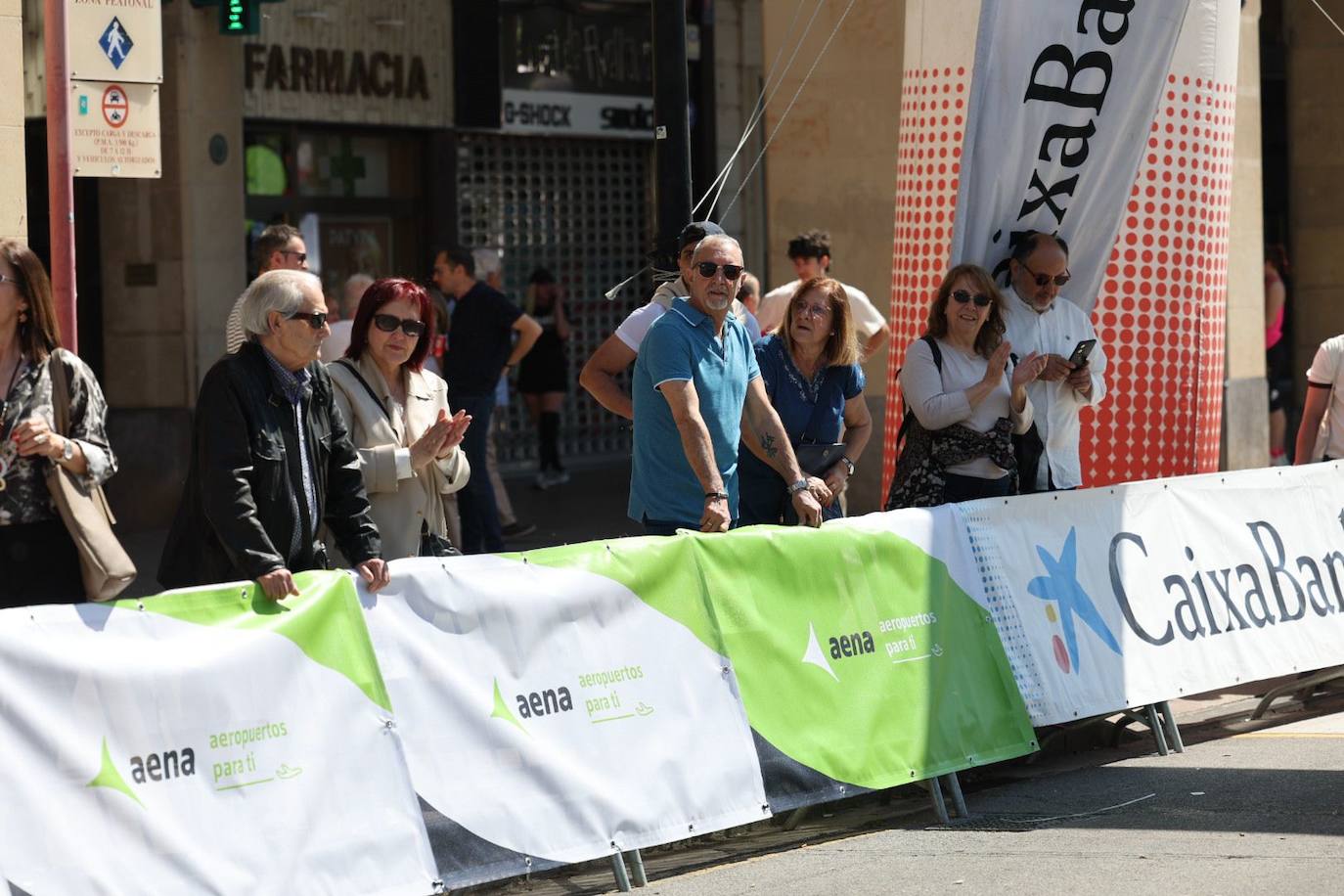 Muy buen ambiente durante la carrera en Logroño
