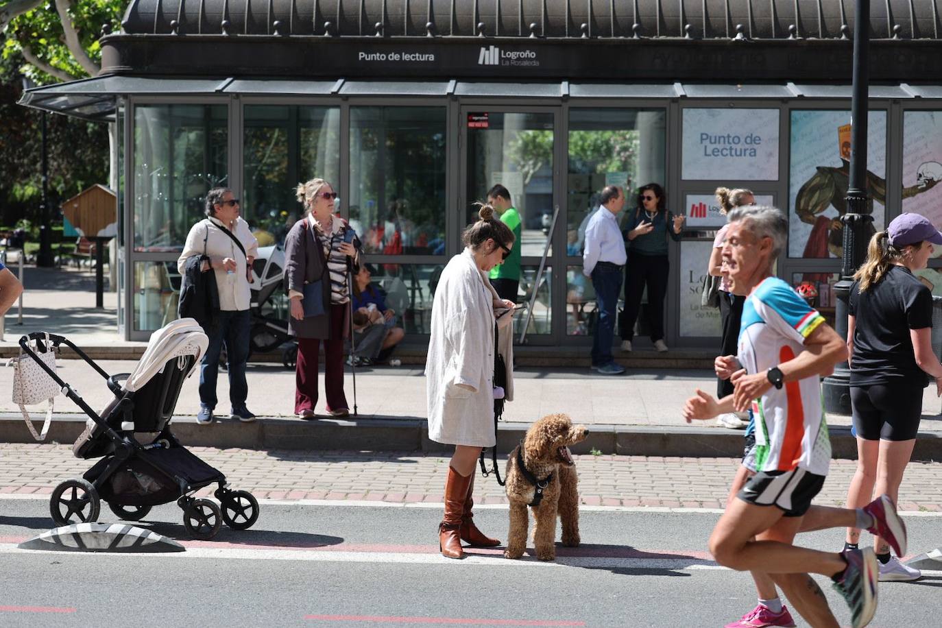 Muy buen ambiente durante la carrera en Logroño