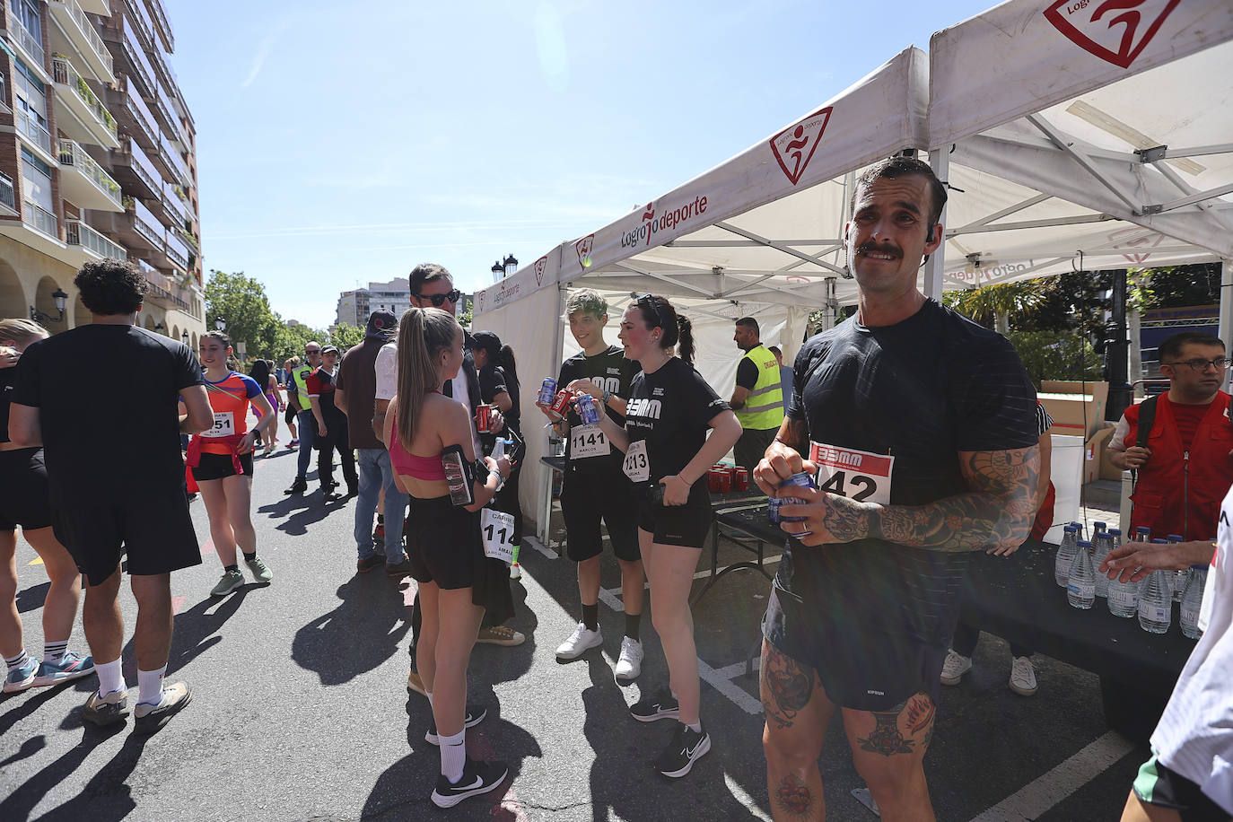 Muy buen ambiente durante la carrera en Logroño