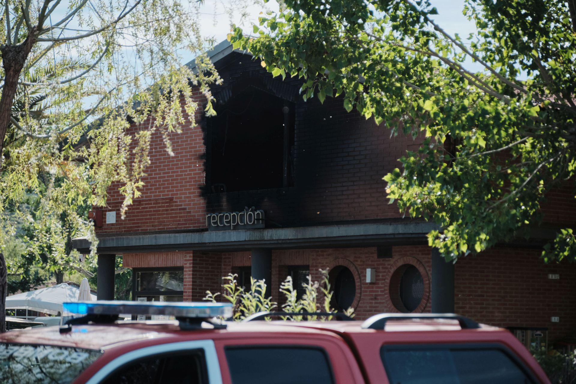 Las imágenes del incendio del camping de Navarrete