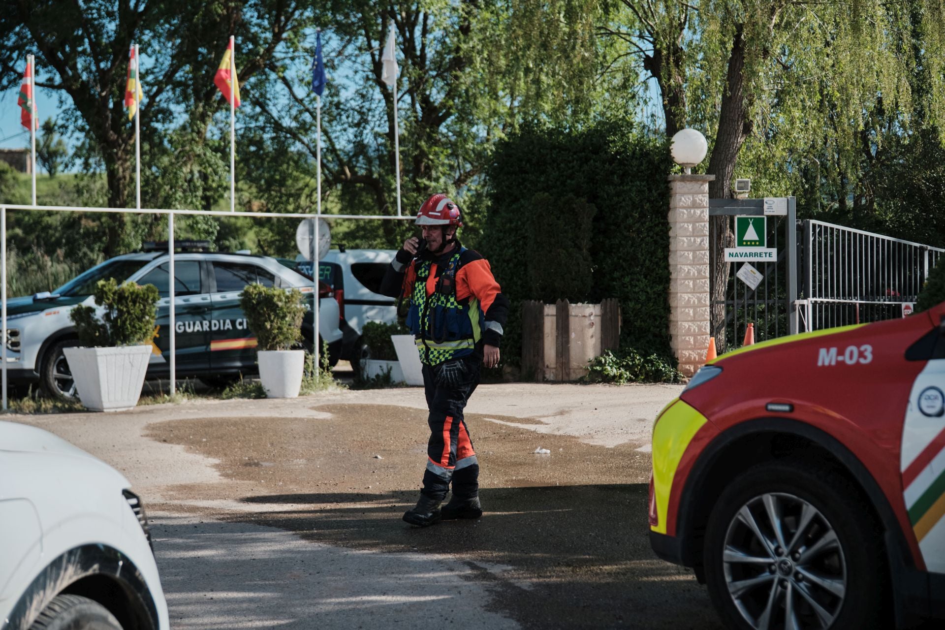 Las imágenes del incendio del camping de Navarrete