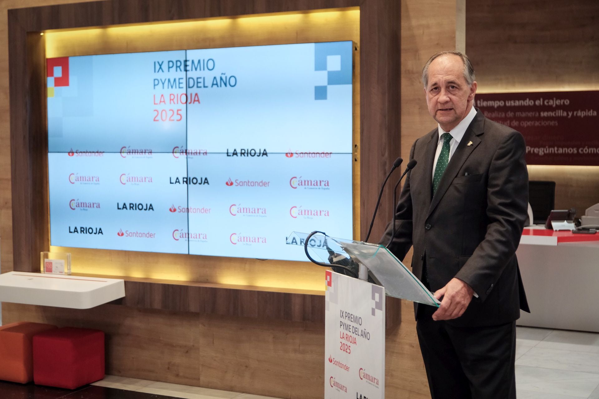 Eduardo de Luis, presidente de la Cámara de Comercio, intervino en el evento.