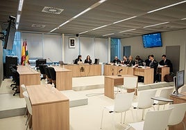 Imagen de la sala de vistas este mismo jueves.