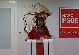 La portavoz del partido socialista jarrero, Naiara Hernáez.