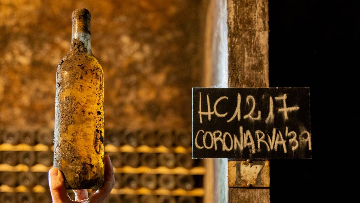 Una de las pocas botellas de Corona que aún quedan guardadas.