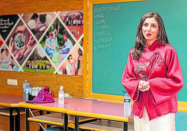 La escritos Espido Freire, en una de las sesiones.