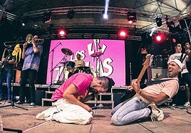 Los Zigalas, en un concierto de San Mateo 2023.