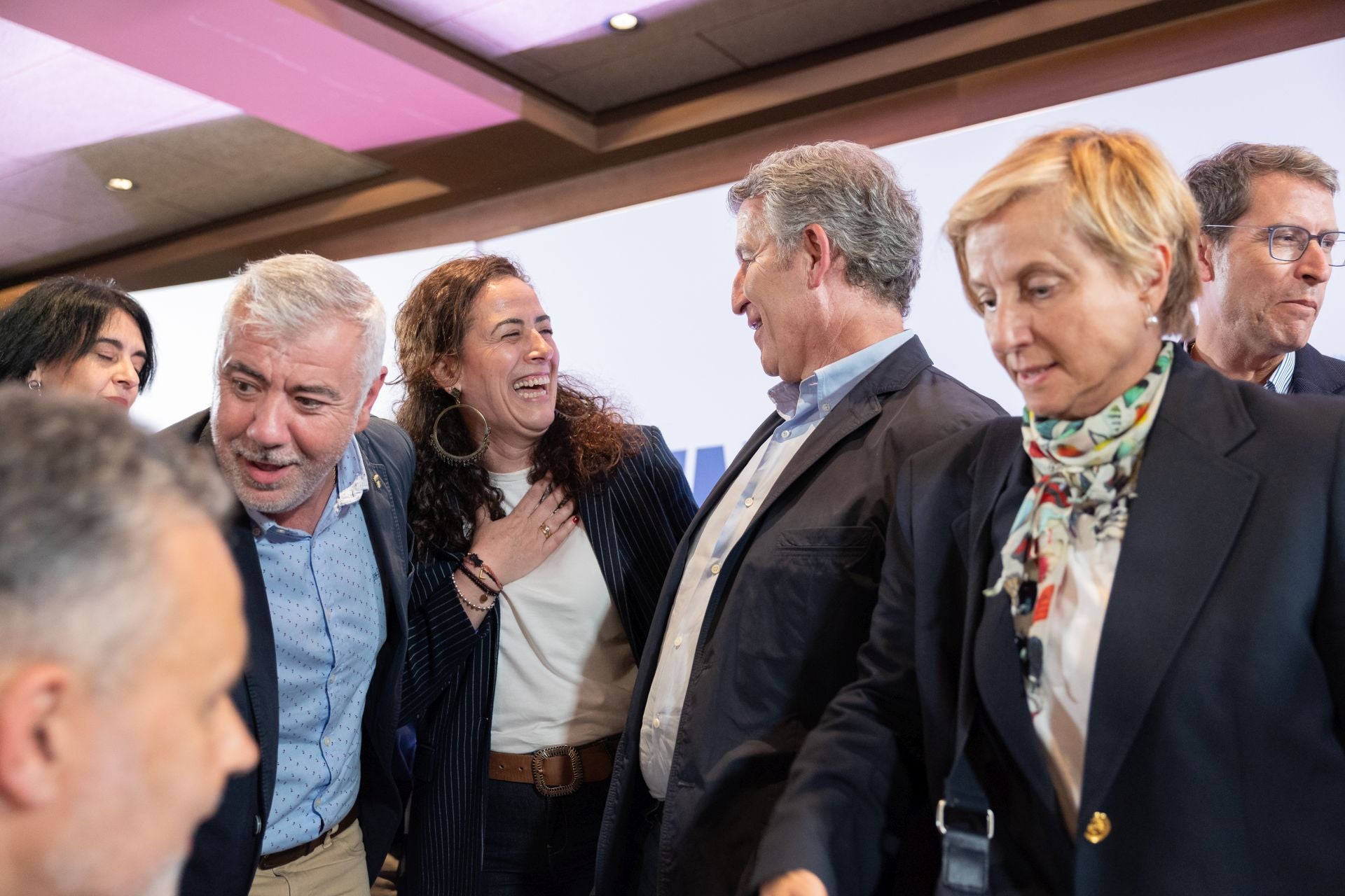 Imágenes de la visita del líder del PP a Logroño