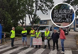 El Parque Municipal de Servicios, a primera hora de esta mañana, escenario de la primera acción reivindicativa durante la huelga.
