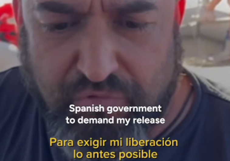 El riojano detenido por Israel pide a las autoridades que presionen para que los liberen: «He sido secuestrado»