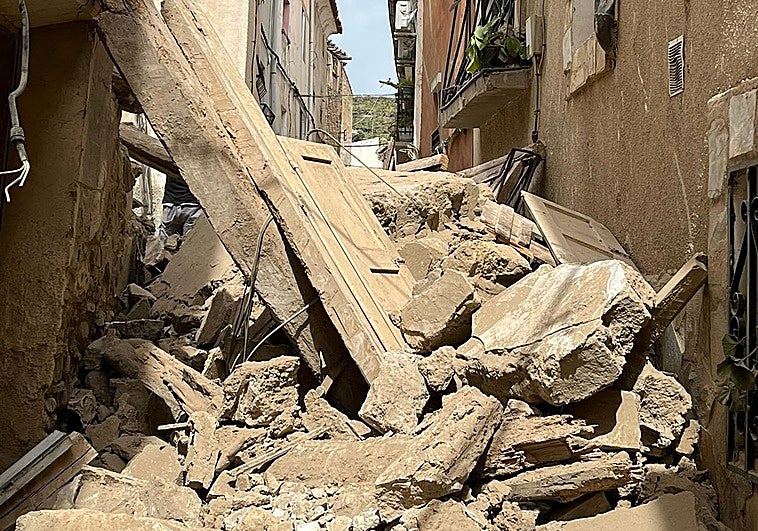 Casa derrumbada en Igea.