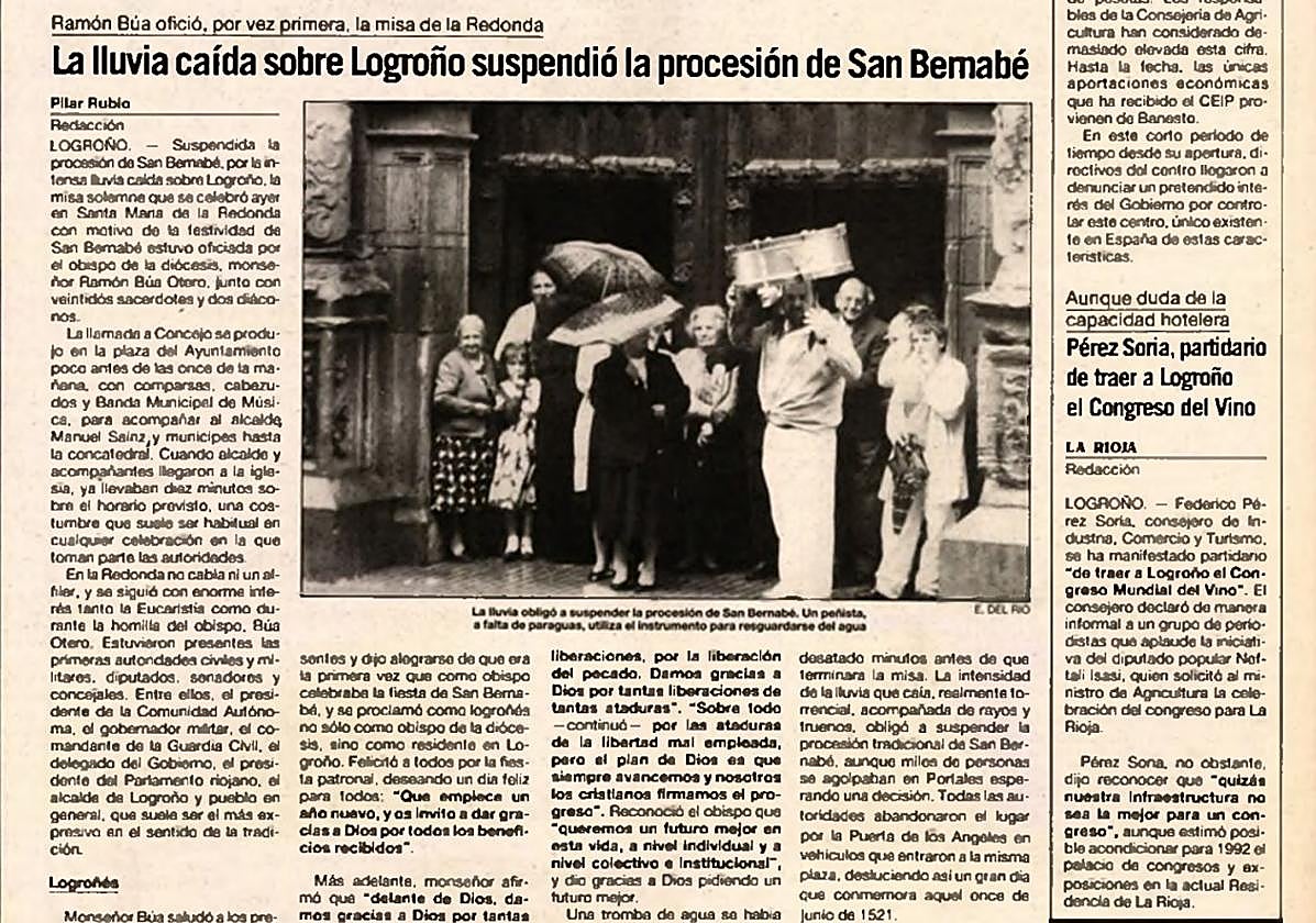 Un San Bernabé pasado por agua