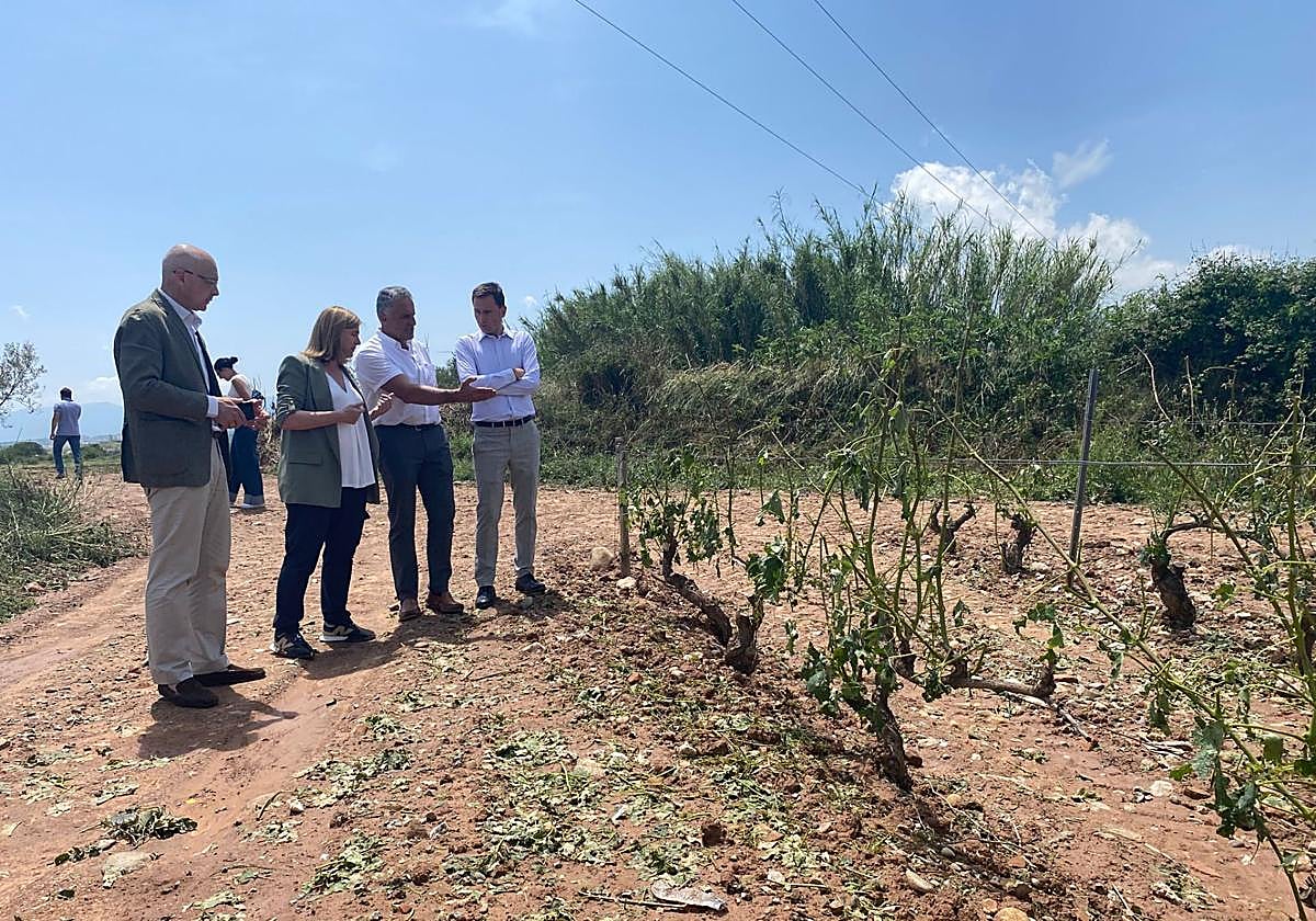 Visita de Noemí Manzanos y Daniel Osés a Navarrete.