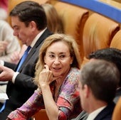 La consejera de Salud, María Martín, este jueves en el Parlamento de La Rioja