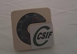 Temperatura registrada en una de las estancias del Centro Mental de Albelda.