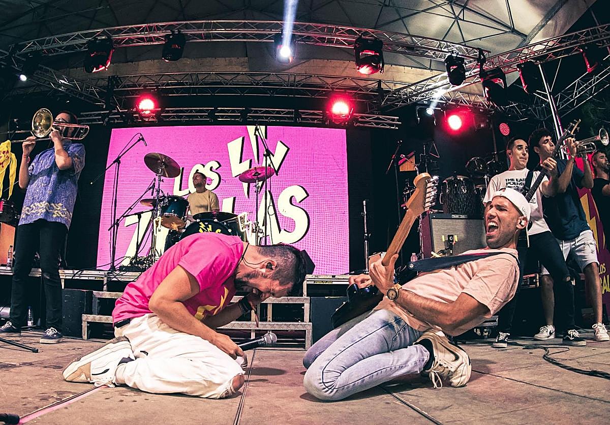 Los Zigalas, en concierto.