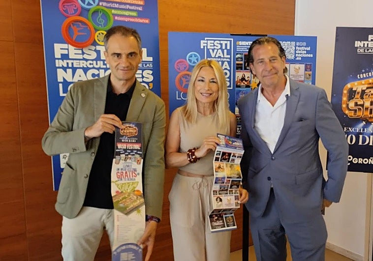 Miguel Sáinz, Ana Mancina y Sergio Frenkel, en la presentación del Festival.