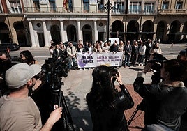 Imagen de una de las últimas concentraciones para reclamar el fin de la violencia machista celebradas en Logroño.