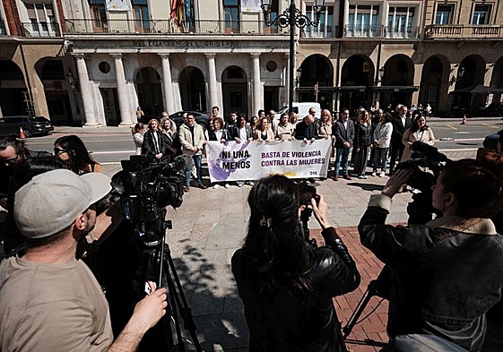Imagen de una de las últimas concentraciones para reclamar el fin de la violencia machista celebradas en Logroño.