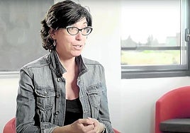 Esperanza López, en el Instituto de Física Teórica