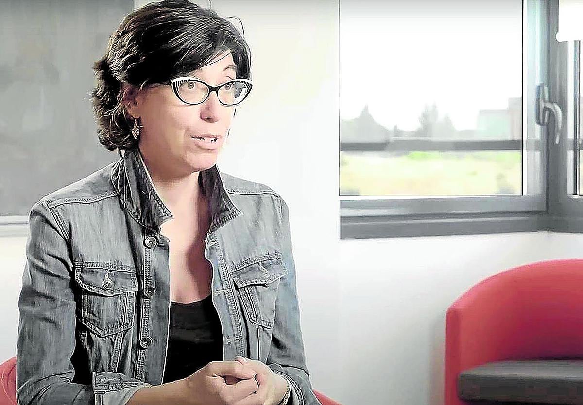 Esperanza López, en el Instituto de Física Teórica