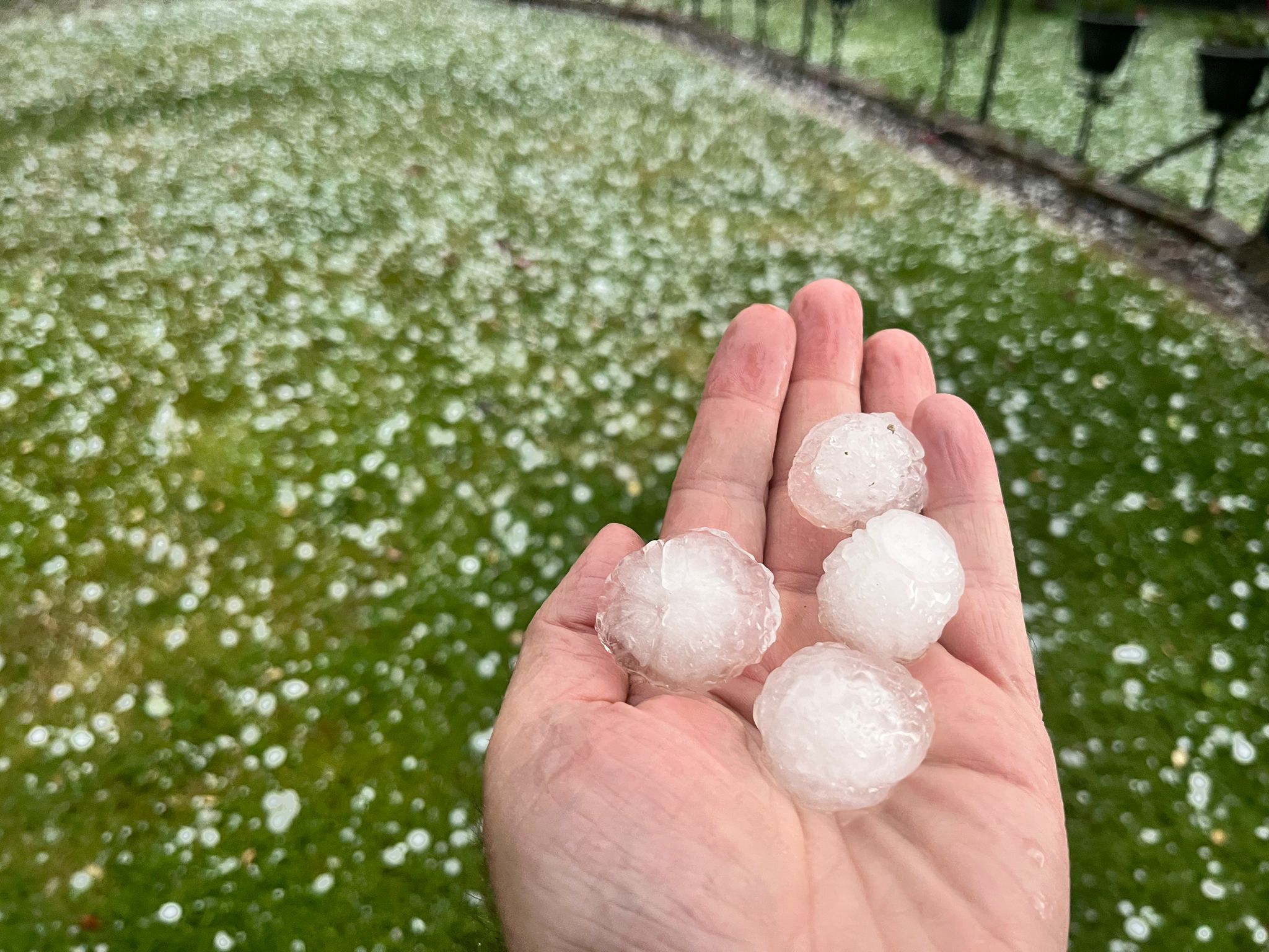 Granizada en El Rasillo