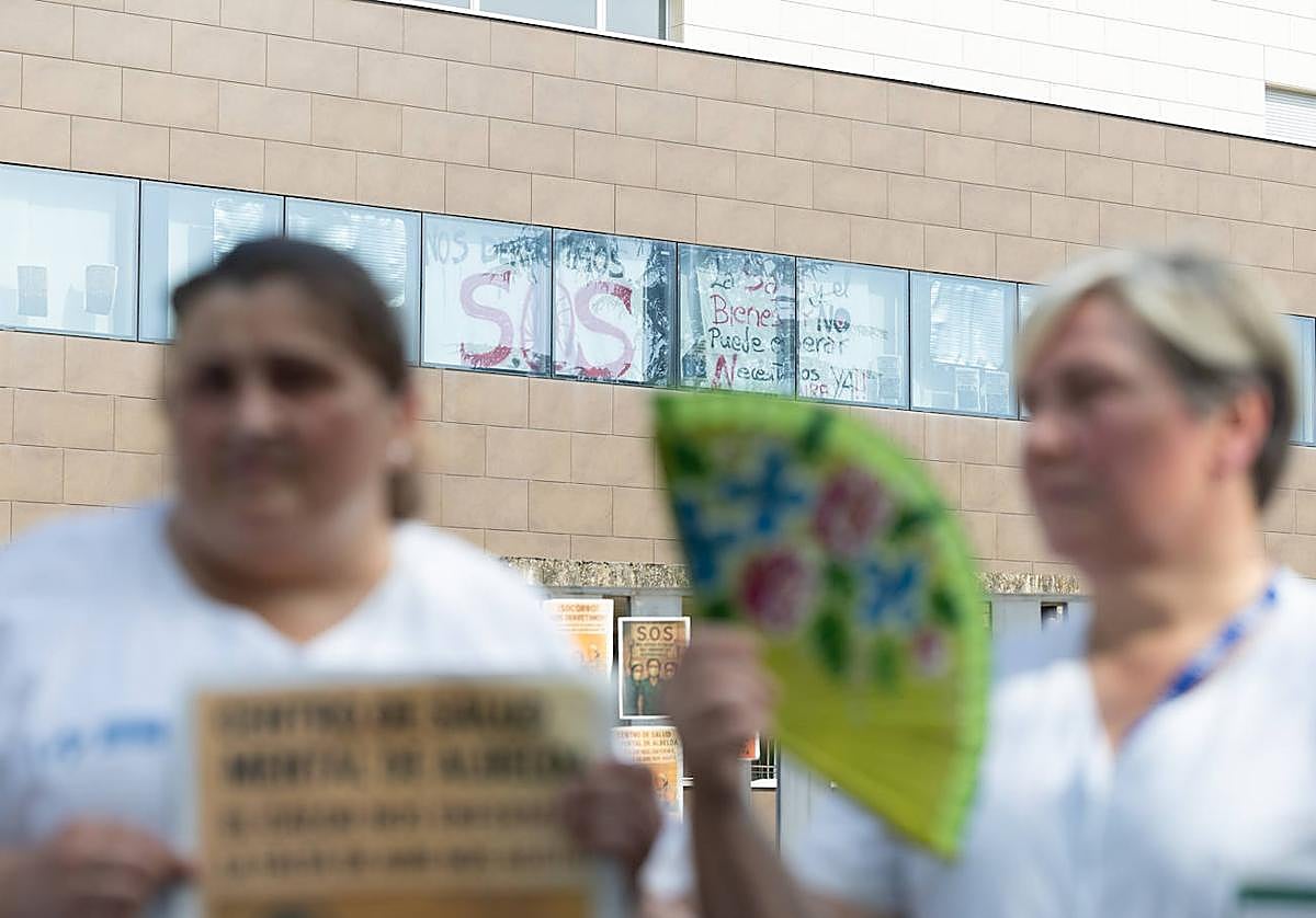 Dos trabajadoras del Centro de Salud Mental de Albelda.