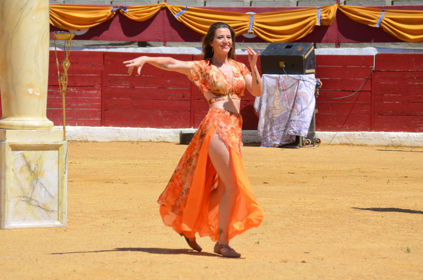 Las imágenes de los gladiadores, bailarinas y carreras de cuadrigas