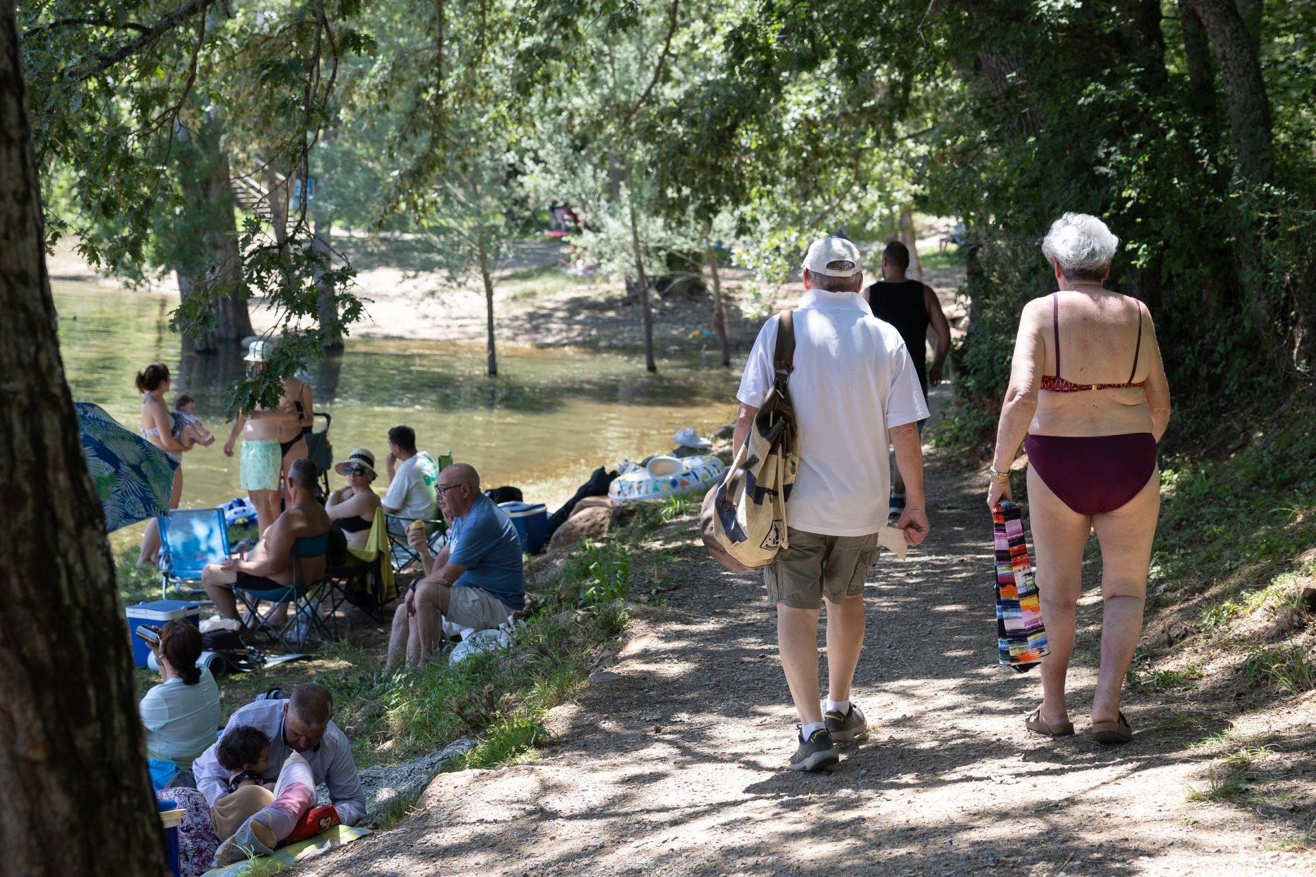 Las imágenes de los bañistas en El Rasillo